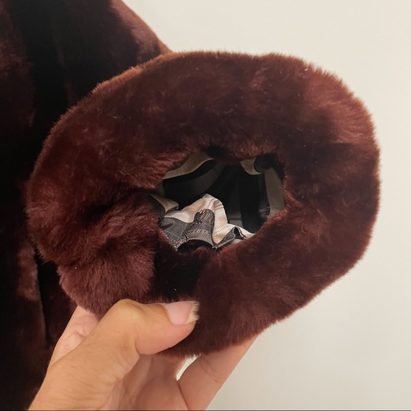 Vintage 50s/60s Gus Mayer Brown Mouton Chubby Coat - Picture 10 of 13